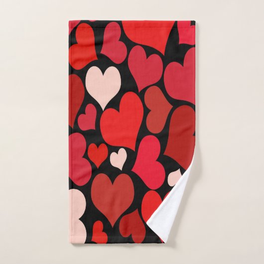 Impression cardiaque (Serviette à main)