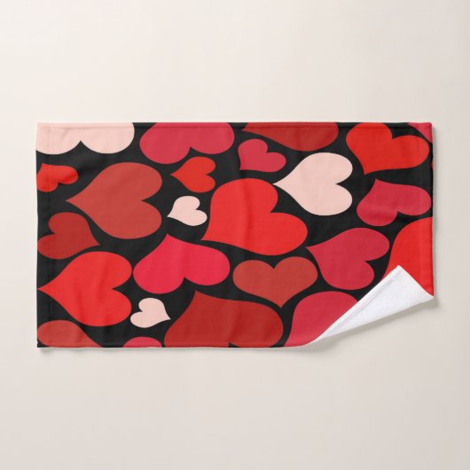 Impression cardiaque (Serviette à main)