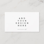 Impression carte de visite (Devant)