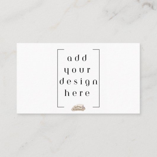 Impression carte de visite (Dos)