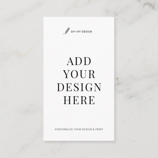 Impression Carte de visite verticale Téléchargez v (Dos)