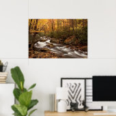 Impression cascade d'automne (Bureau à domicile)