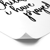 Impression chrétienne pour cet enfant j'ai prié (Coin)