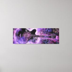 Impression classique en toile de guitare