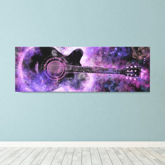 Impression classique en toile de guitare (Insitu (Plancher de Bois))