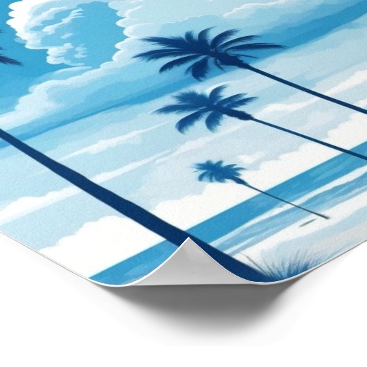 Impression Cloud, Impression Pastel, Art Blue Wall (Coin)