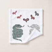 Impression Coeurs de serpent (Gant de toilette)