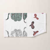 Impression Coeurs de serpent (Serviette à main)