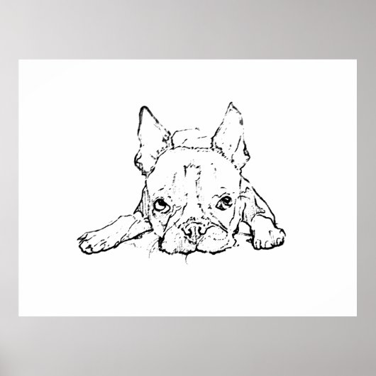 Impression commémorative du Bulldog français, anim (Devant)