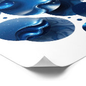 Impression Cool Blue ÉTOILES BLEUES (Coin)
