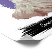 Impression Cornish Rex Cat | Impression murale de (Coin)