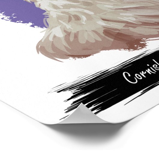 Impression Cornish Rex Cat | Impression murale de (Coin)