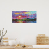 Impression "Coucher de soleil avant" (Cuisine)