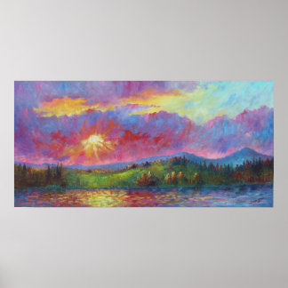 Impression "Coucher de soleil avant"