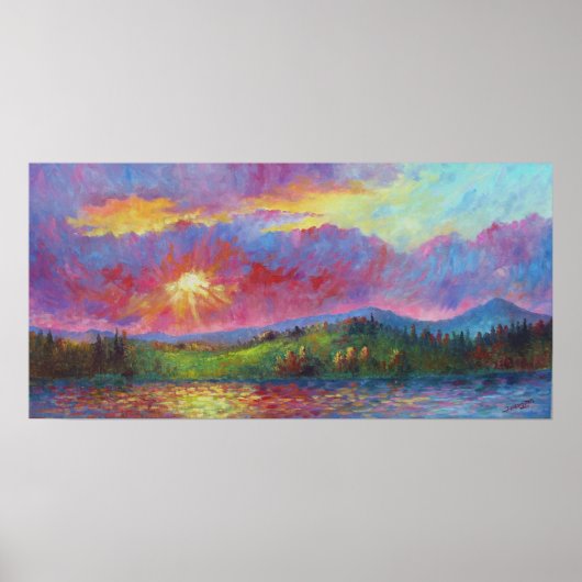 Impression "Coucher de soleil avant" (Devant)