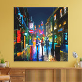 Impression couleur de scène de rue Abstraite (Insitu(Salon))