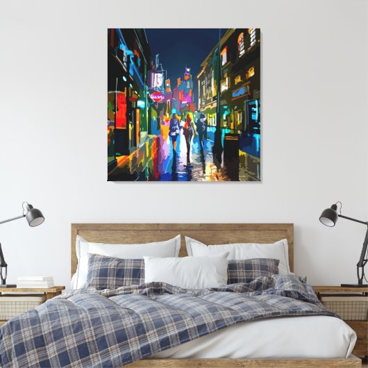 Impression couleur de scène de rue Abstraite (Insitu(Chambre))