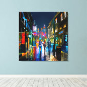 Impression couleur de scène de rue Abstraite (Insitu (Plancher de Bois))