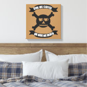 Impression crâne et os croisés de pirate du café (Insitu(Chambre))