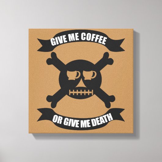 Impression crâne et os croisés de pirate du café (Recto)
