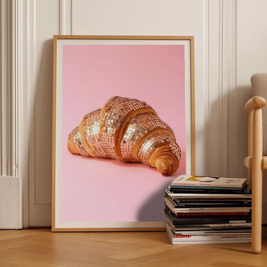 Impression Croissant Rose Impression Éclectique Ma
