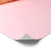 Impression Croissant Rose Impression Éclectique Ma (Coin)