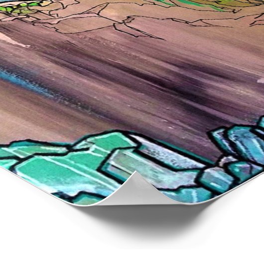 Impression Crystal Cave - Papier Poster Semi Gloss (Coin)