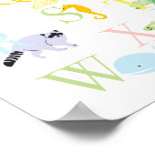 Impression d'ABC d'animaux pastel (Coin)