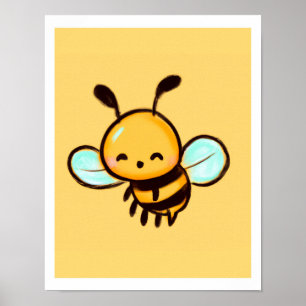Impression d'abeille à miel pour décoration de sal
