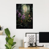 Impression d'Académie Sombre Orchidée, Forêt Sauva (Bureau à domicile)