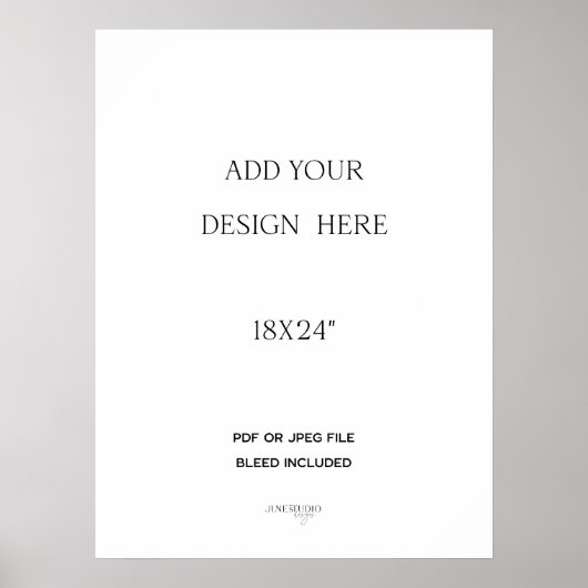 Impression d'affiche 18x24" (Devant)