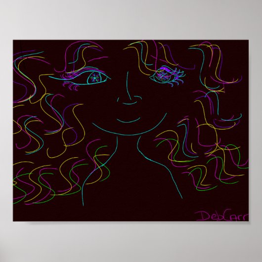 Impression d'affiche couleur Me (Devant)