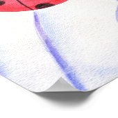 Impression d'affiche d'art coccinelle Daisy (Coin)