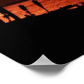 Impression d'affiche de coucher de soleil hawaïen (Coin)