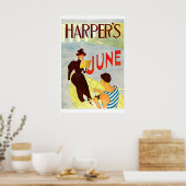 Impression d'affiche de Harper's juin 1897 A5-A2 V (Cuisine)