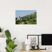 Impression d'affiche de la cathédrale et de la vil (Bureau à domicile)