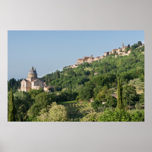 Impression d'affiche de la cathédrale et de la vil (Devant)