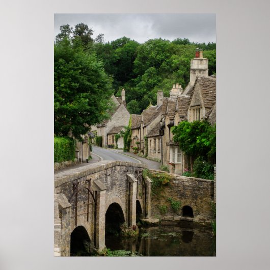 Impression d'affiche de la ville de Castle Combe d (Devant)