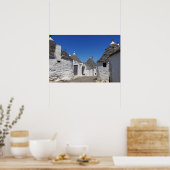 Impression d'affiche de maisons trulli à Alberobel (Cuisine)