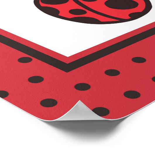 Impression d'affiche de pépinière de coccinelle po (Coin)