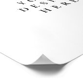 Impression d'affiche de signalisation horizontale (Coin)