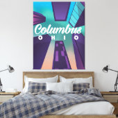 Impression d'affiche de voyage de gratte-ciel de C (Insitu(Chambre))
