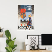 Impression d'affiche de voyage en Écosse Art écoss (Bureau à domicile)