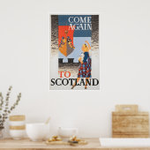 Impression d'affiche de voyage en Écosse Art écoss (Cuisine)