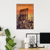 Impression d'affiche de voyage Vintage Sunset Syri (Bureau à domicile)