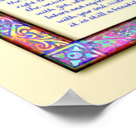 Impression d'affiche Desiderata (Coin)