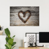 Impression d'affiche du coeur/toile (Bureau à domicile)