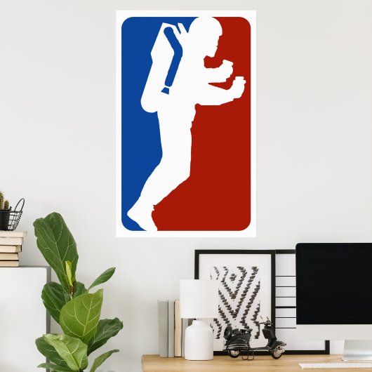 Impression d'affiche du logo Jet Pack (Bureau à domicile)