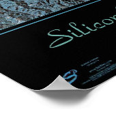 Impression d'affiche satellite de la Silicon Valle (Coin)