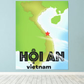 Impression d'affiches de voyage Hoi An Vietnam (Insitu (Plancher de Bois))